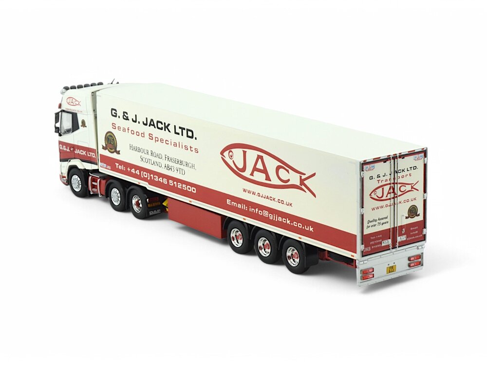 Tekno Tekno DAF XG+ 6x2 with Gray & Adams reefer trailer G & J JACK