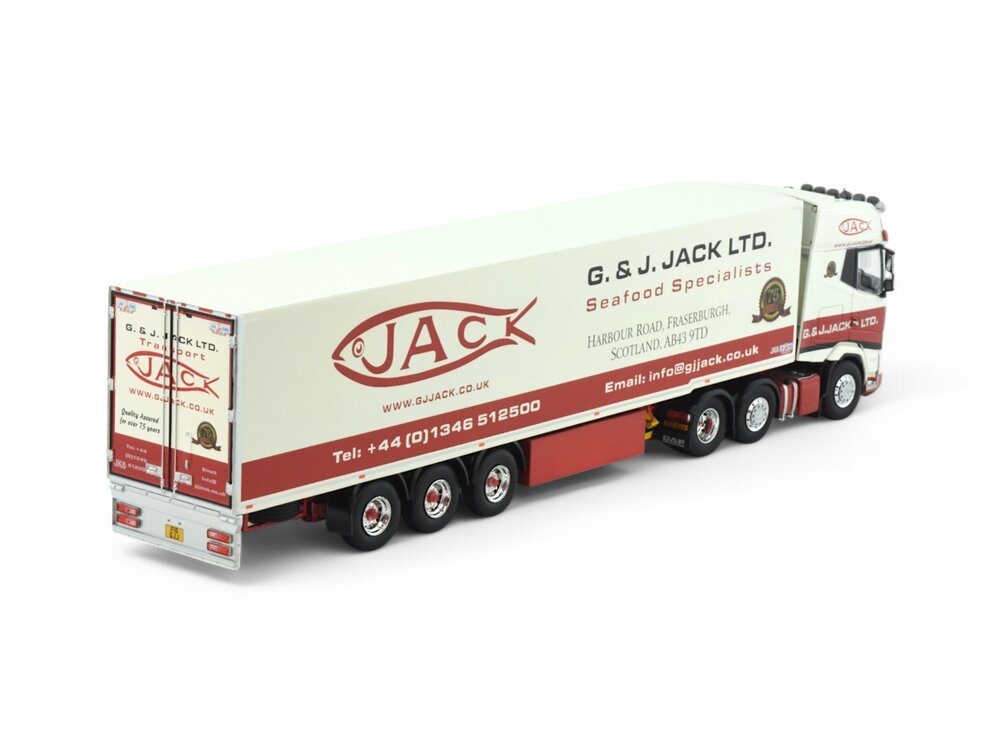 Tekno Tekno DAF XG+ 6x2 with Gray & Adams reefer trailer G & J JACK