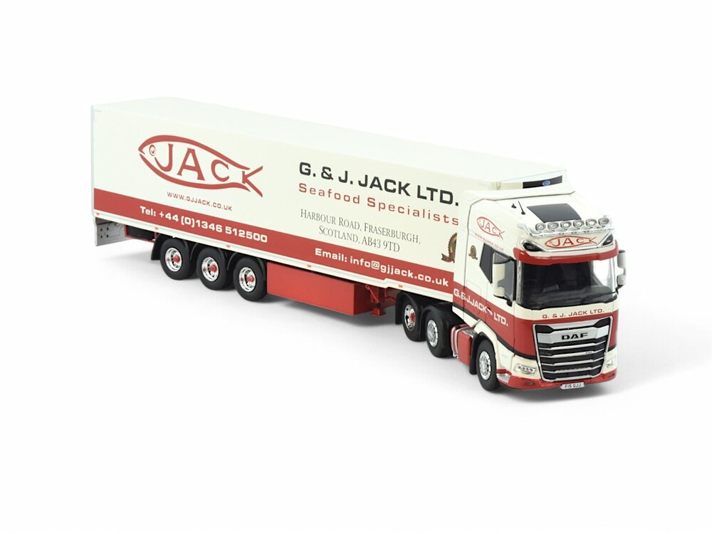 Tekno Tekno DAF XG+ 6x2 with Gray & Adams reefer trailer G & J JACK
