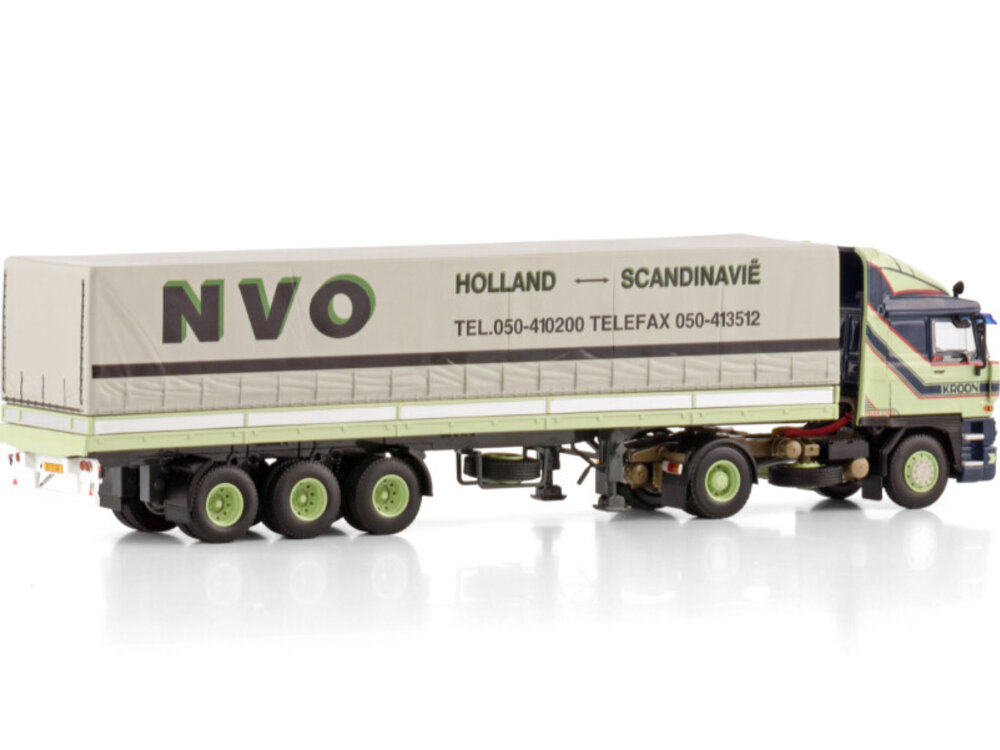 WSI WSI DAF 2800 4x2 + classic 3-as schuifzeilen oplegger KROON ASSEN