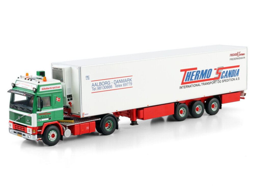 WSI WSI Volvo F12 Globetrotter 4x2 with 3-axle reefer trailer FREDERIK JENSEN