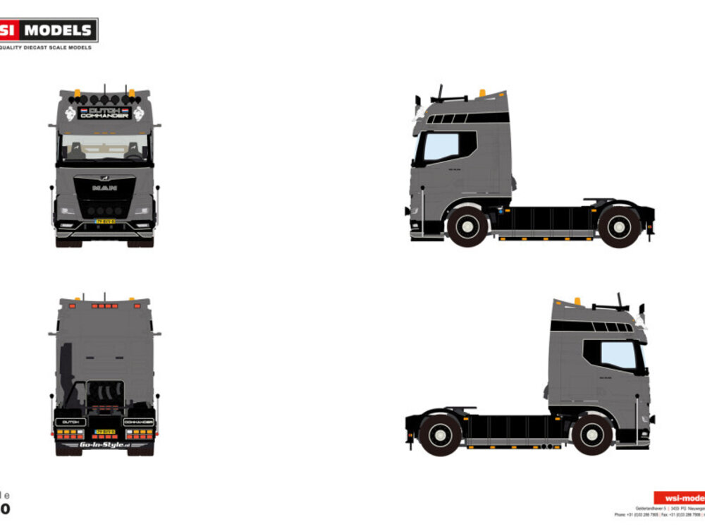 WSI WSI MAN TGX GX 4x2 DUTCH COMMANDER