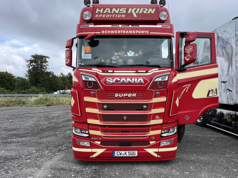 Tekno Tekno Scania Next Gen S Highline with 4-axle curtainside trailer KIRN SPEDITION