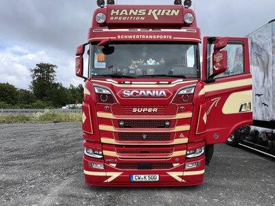 Tekno Tekno Scania Next Gen S Highline with 4-axle curtainside trailer KIRN SPEDITION