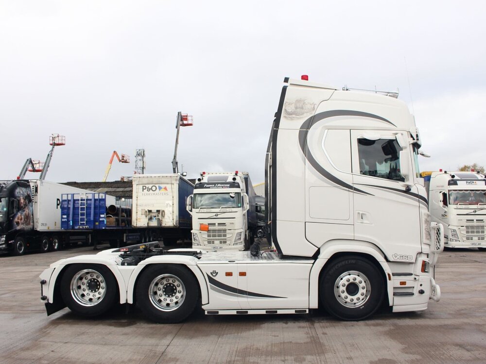 WSI WSI Scania S660 6x2 with 3-axle container trailer DAVID A GUATELLA Liverpool England