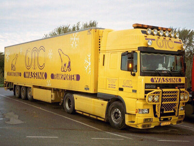 WSI WSI DAF95XF Super Space Cab 4x2 with 3-axle reefer trailer WASSINK