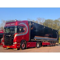 Tekno Scania NGR Highline4x2  with 3-axle walkingfloor trailer PATRICK VAN DER MARK