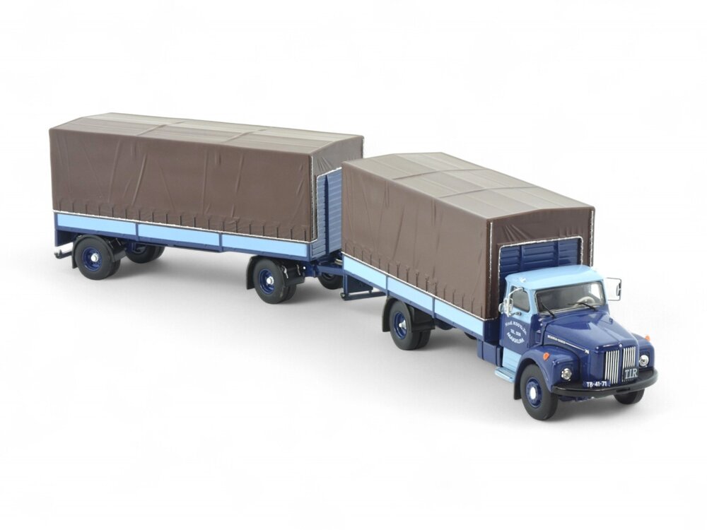 Tekno Tekno Scania L76 rigid truck with 2-axle trailer KOOY TRANSPORT
