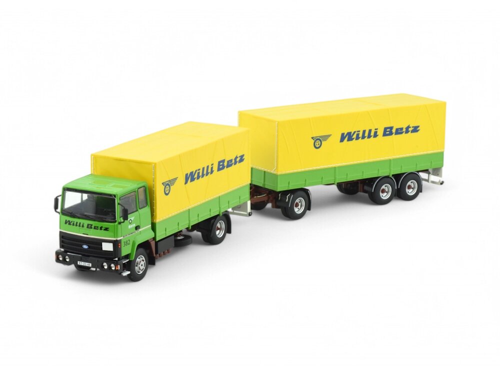 Tekno Tekno Ford Transcontinental 4x2 motorwagen met huif aanhanger WILLI BETZ