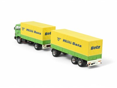 Tekno Tekno Ford Transcontinental 4x2 motorwagen met huif aanhanger WILLI BETZ