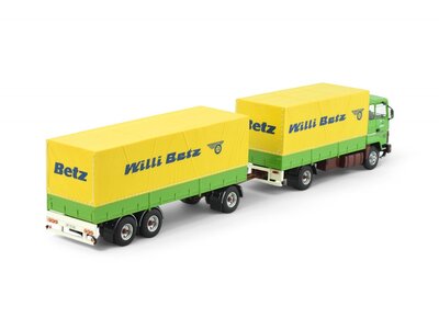 Tekno Tekno Ford Transcontinental 4x2 motorwagen met huif aanhanger WILLI BETZ