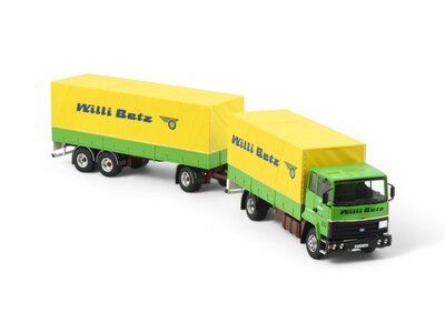 Tekno Tekno Ford Transcontinental 4x2 motorwagen met huif aanhanger WILLI BETZ