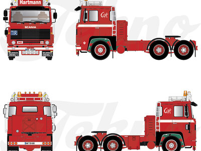 Tekno Tekno Scania 141 4x2 HARTMANN