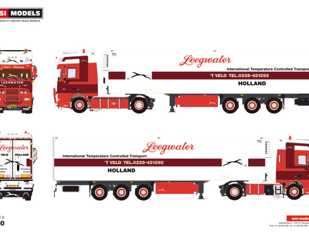 WSI Transports T.M.G. DAF XF 105 Super Space Cab 4x2 01-4281