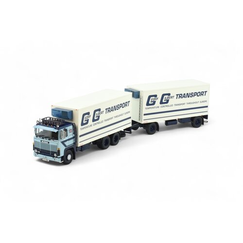 Tekno Tekno Scania 141 rigid truck with 2-axle trailer GEOFF GILBERT Tekno Tekno Scania 141 rigid truck with 2-axle trailer GEOFF GILBERT