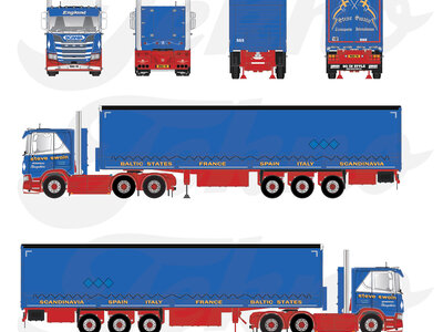 Tekno Tekno Scania Next Gen 660R with 3-axle tilt trailer STEVE SWAIN