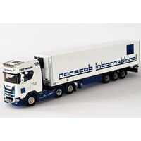 WSI Scania S730 6x2 with 3-axle fridge trailer NORSCOT International Scotland