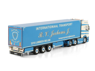 WSI WSI Scania R Highline 6x2 met 3-as gesloten box oplegger JOCHEMS