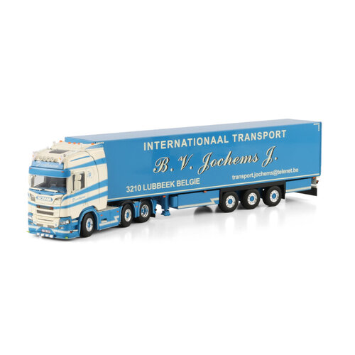 WSI WSI Scania R Highline 6x2 met 3-as gesloten box oplegger JOCHEMS WSI WSI Scania R Highline 6x2 met 3-as gesloten box oplegger JOCHEMS