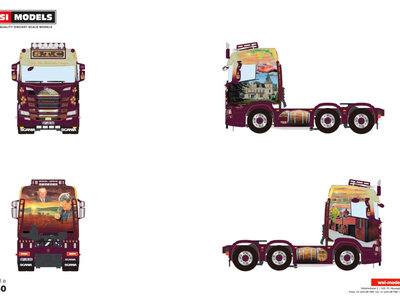 WSI WSI Scania R Normal 6x2 twin steer STC  "LA PART DES ANGES"