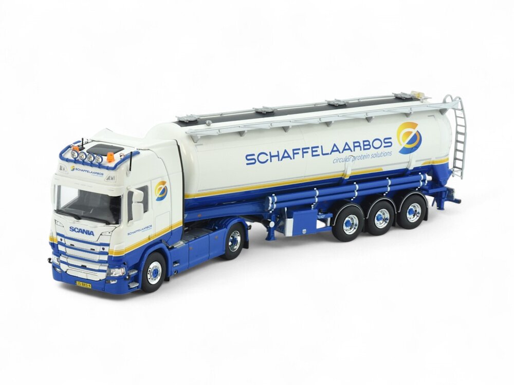 Tekno Tekno Scania NGR 4x2 highline with short silo trailer SCHAFFELAARSBOS