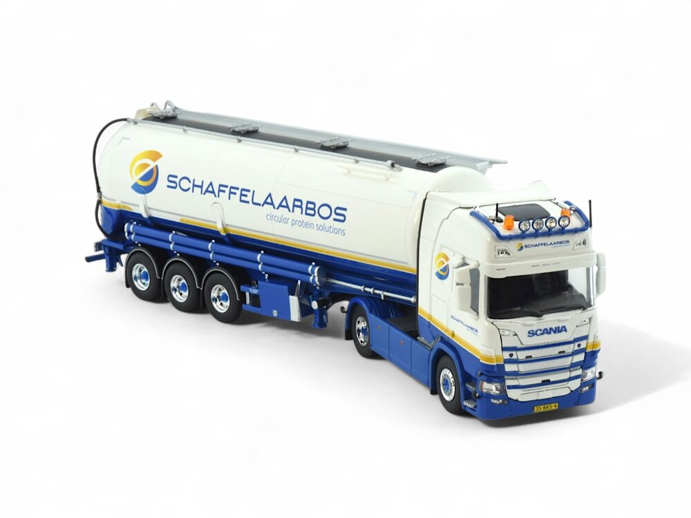 Tekno Tekno Scania NGR 4x2 highline with short silo trailer SCHAFFELAARSBOS
