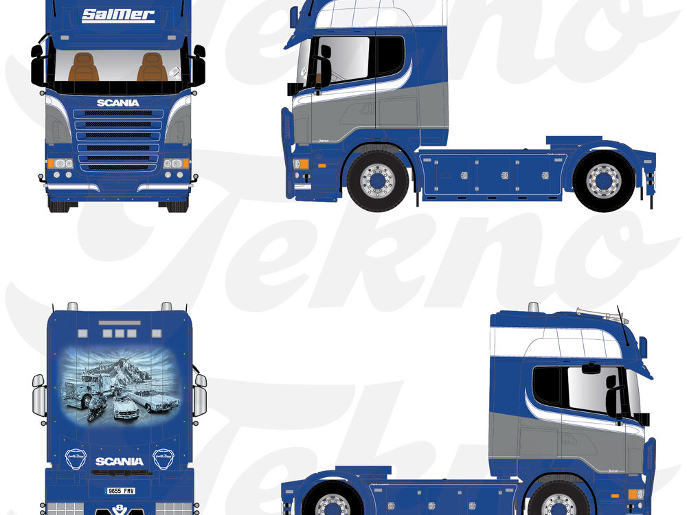 Tekno Tekno Scania R-serie Topline 4x2 SALMER