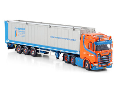WSI WSI Scania S Normal 6x2 with 3-axle twin steer tipper trailer J. VAN BENTUM
