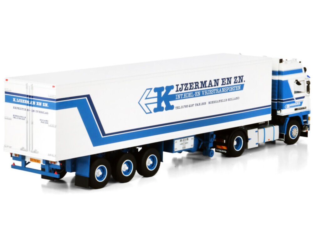WSI WSI Volvo F12 Globetrotter 4x2 with 3-axle classic reefer trailer IJZERMAN TRANSPORT
