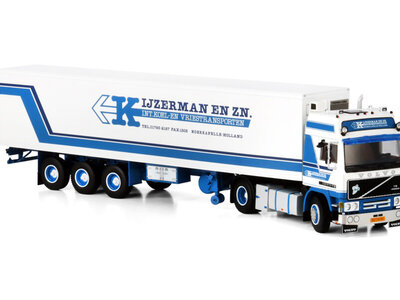 WSI WSI Volvo F12 Globetrotter 4x2 with 3-axle classic reefer trailer IJZERMAN TRANSPORT