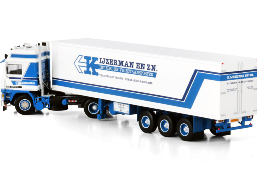 WSI WSI Volvo F12 Globetrotter 4x2 with 3-axle classic reefer trailer IJZERMAN TRANSPORT