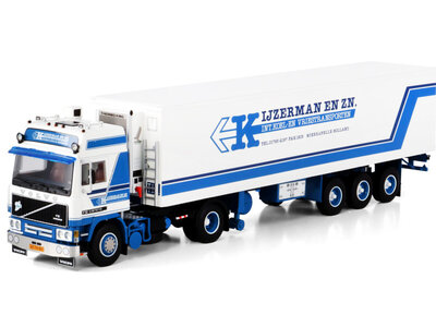 WSI WSI Volvo F12 Globetrotter 4x2 with 3-axle classic reefer trailer IJZERMAN TRANSPORT