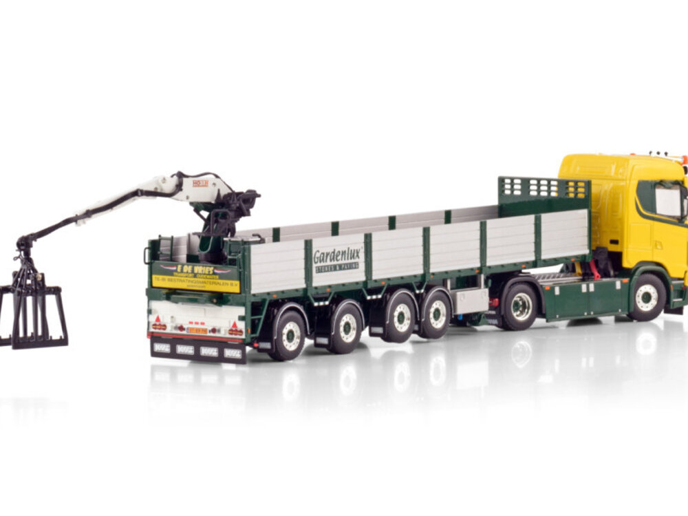 WSI WSI Scania S Normal 4x2 met 4-as stenen oplegger E. DE VRIES