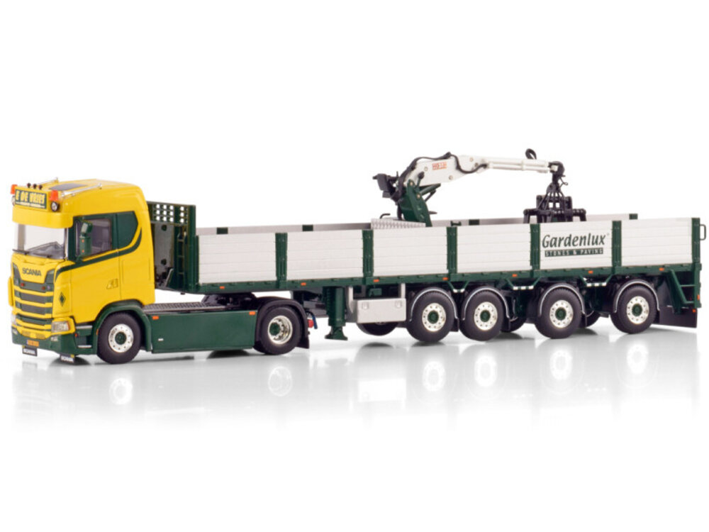 WSI WSI Scania S Normal 4x2 met 4-as stenen oplegger E. DE VRIES