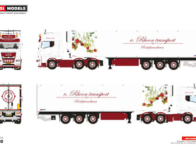 WSI WSI MAN TGX GX 6x2 met 3-as koeloplegger VAN RHOON TRANSPORT