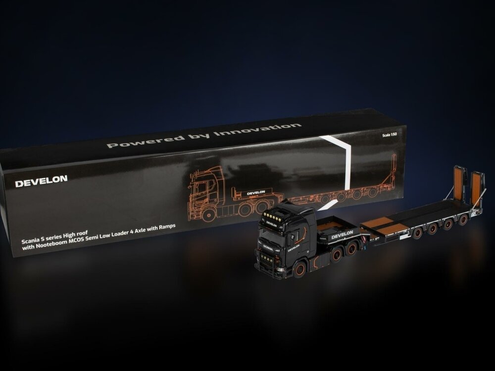 IMC IMC Scania S 6x2 with 4-axle MCOS lowloader DEVELON