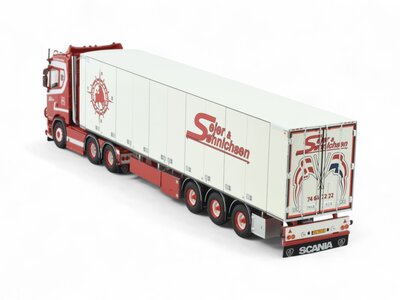 Tekno Scania Next Gen S-serie with 3-axle reefer trailer SEJER & SONNICHSEN