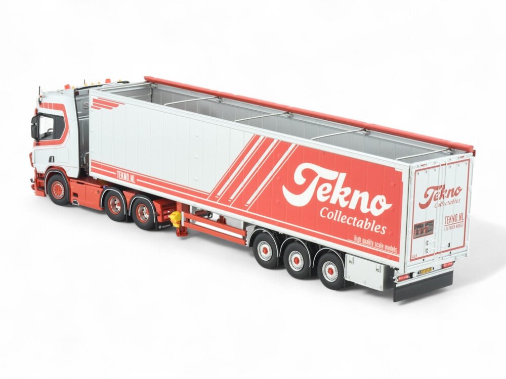 Tekno Tekno Scania Next Gen R650 6x2 with 3-axle Walkingfloor trailer PAAUWE TRANSPORT
