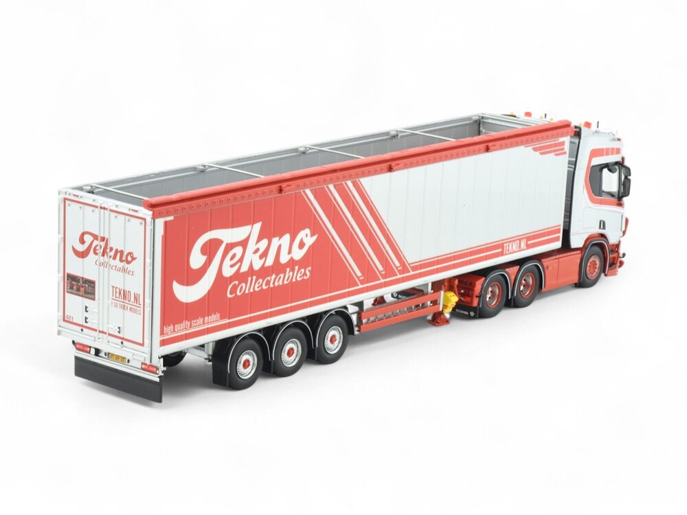 Tekno Tekno Scania Next Gen R650 6x2 with 3-axle Walkingfloor trailer PAAUWE TRANSPORT