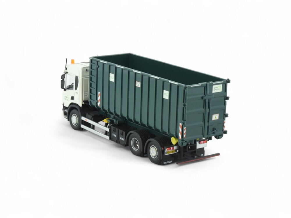 Tekno Tekno Scania P370 rigid truck with hooklift + 40m3 container PREZERO