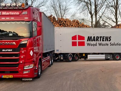 Tekno Tekno Scania Next Gen S-series hooklift  LZV combination MARTENS BV