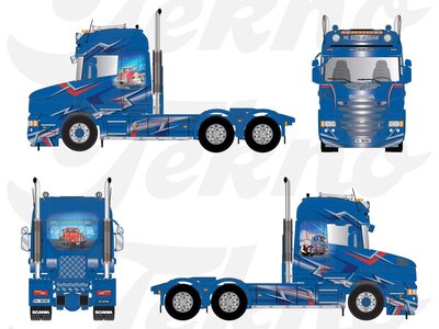 Tekno Tekno Scania Torpedo Highline 6x4 SOLBJORG