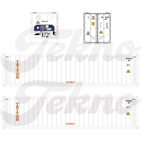 Tekno Tekno single 40ft reefer container TRITON Tekno Tekno single 40ft reefer container TRITON