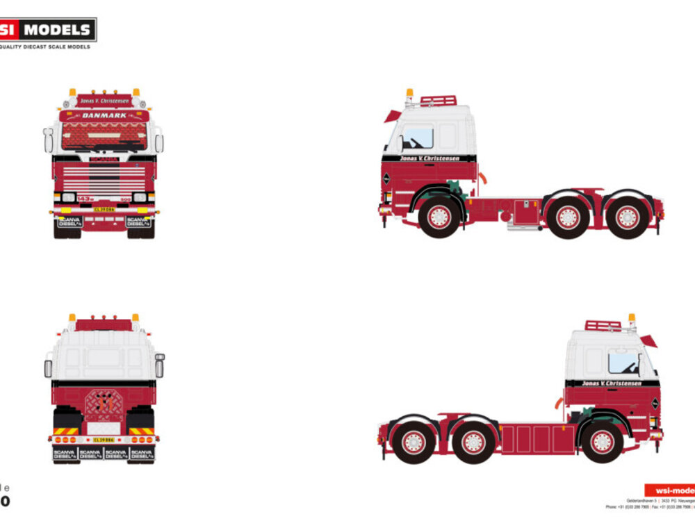 WSI WSI Scania 143M 6x2 JONAS V. CHRISTENSEN