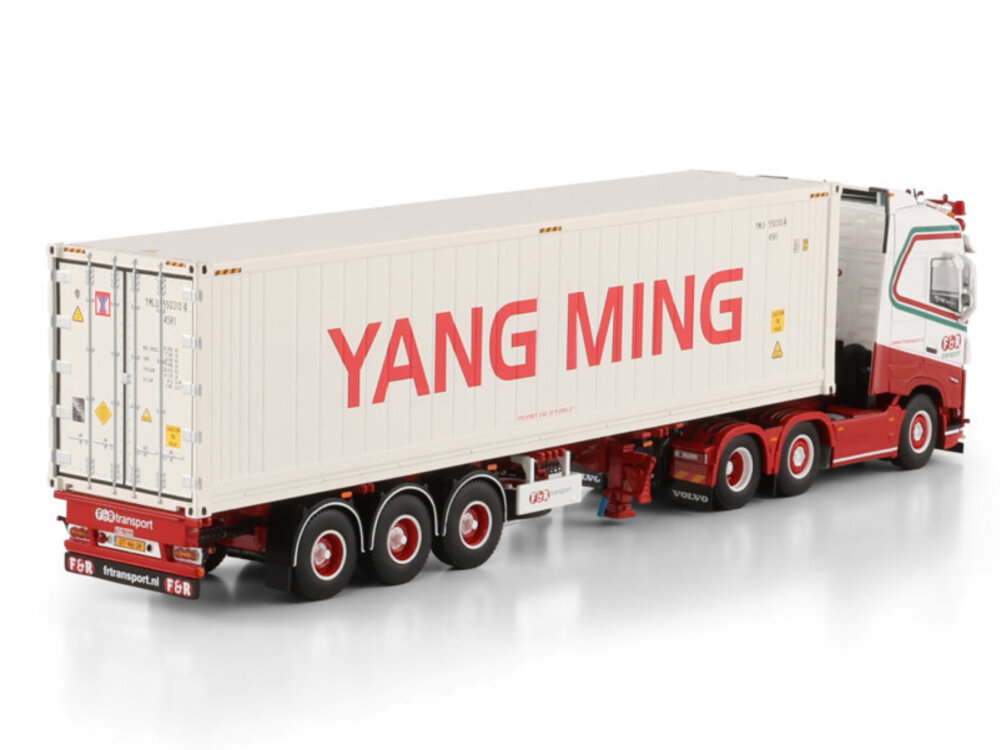 WSI WSI Volvo FH5 Globetrotter XL 6x2 with 3-axle flex container trailer+ 40ft reefer container F&R TRANSPORT