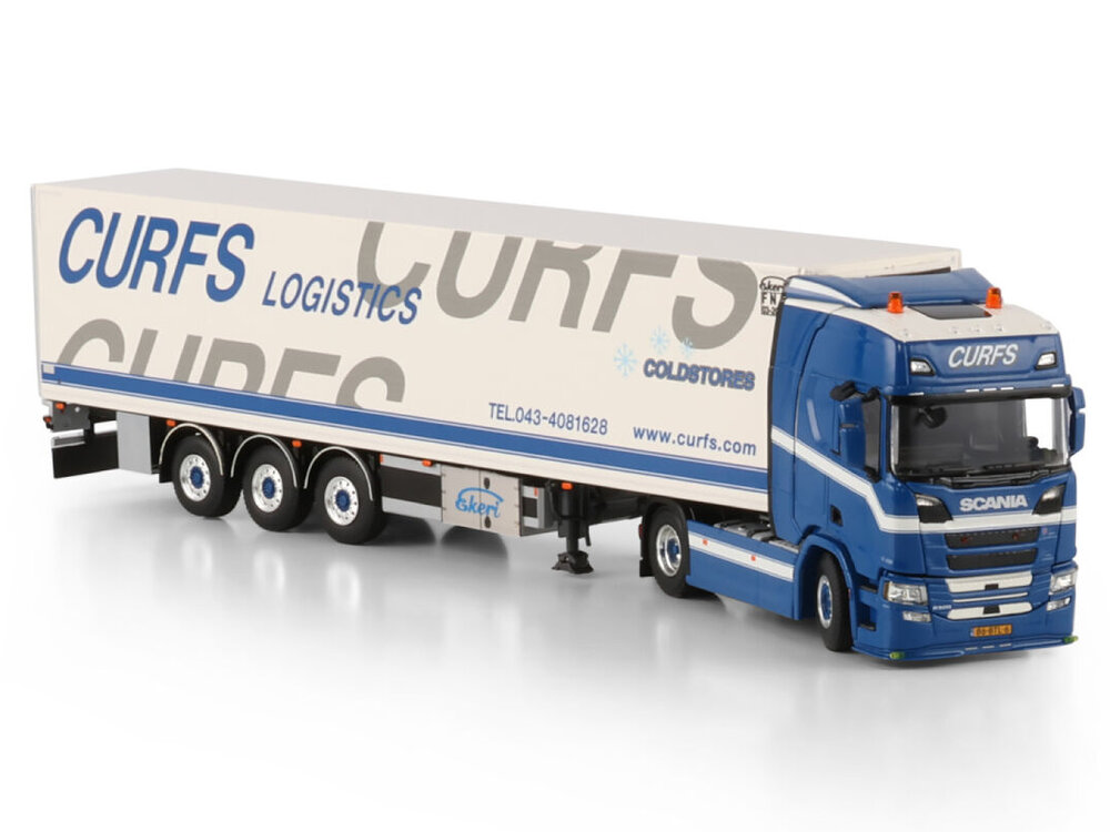 WSI WSI Scania R Highline 4x2 with 3-axle reefer trailer CURFS TRANSPORT