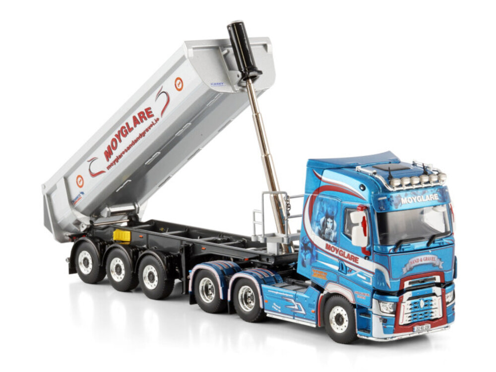 WSI WSI Renault trucks T High 6x2 with 3-axle half pipe tipper trailer MOYGLARE