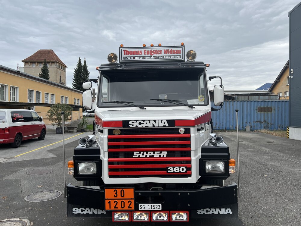 Tekno Tekno Scania 113M Torpedo 4x2 motorwagen met resin brandstoftank THOMAS EUGSTER