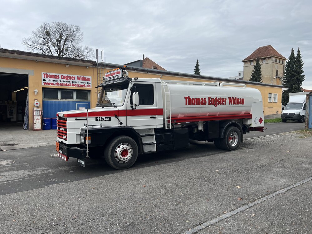 Tekno Tekno Scania 113M Torpedo 4x2 motorwagen met resin brandstoftank THOMAS EUGSTER