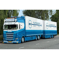 WSI Scania R Highline 6x2 riged reefer truck with 2-axle reefertrailer M.G. VAN ZUIJLEN